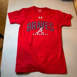Under Armour Red Braves Tee